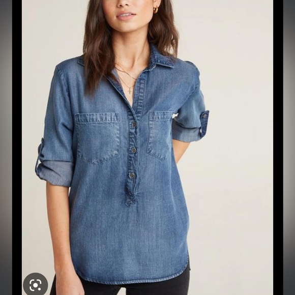 Bella Dahl denim style shirt - Picture 1 of 6